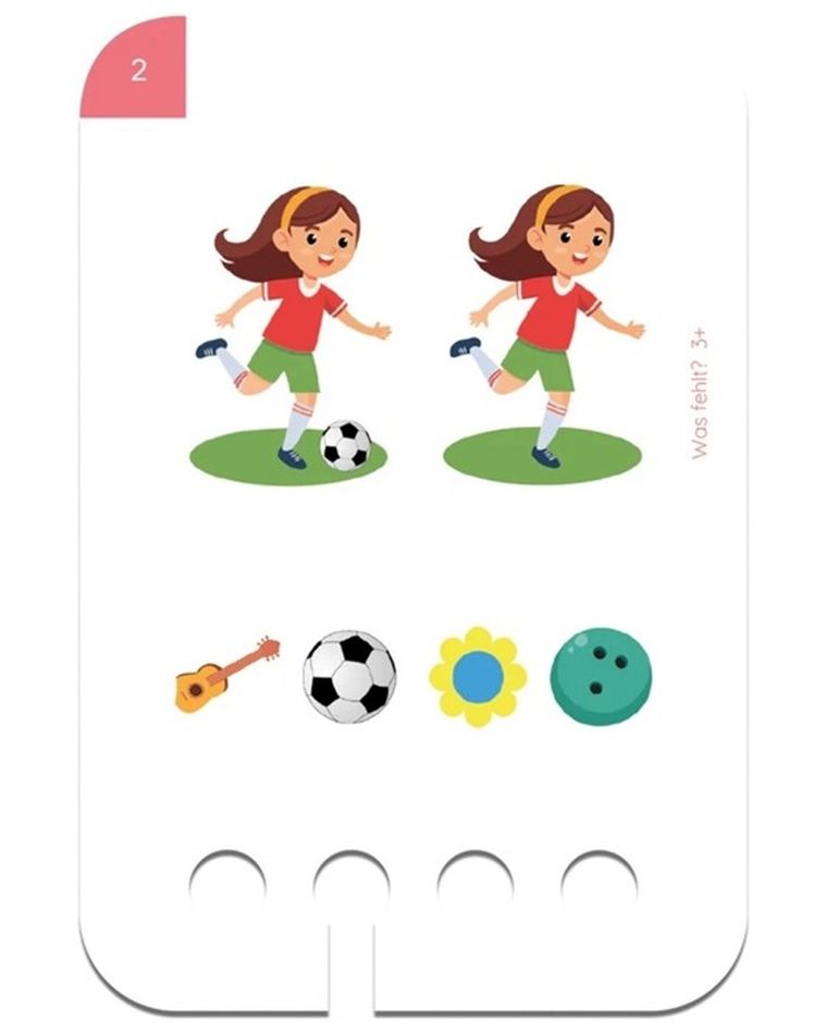 WiemTo, Czego Brakuje, karty edukacyjne, 3+