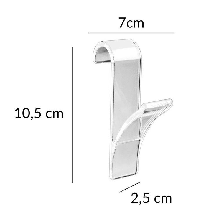 Wieszak na kaloryfer, transparentny, 2 szt.