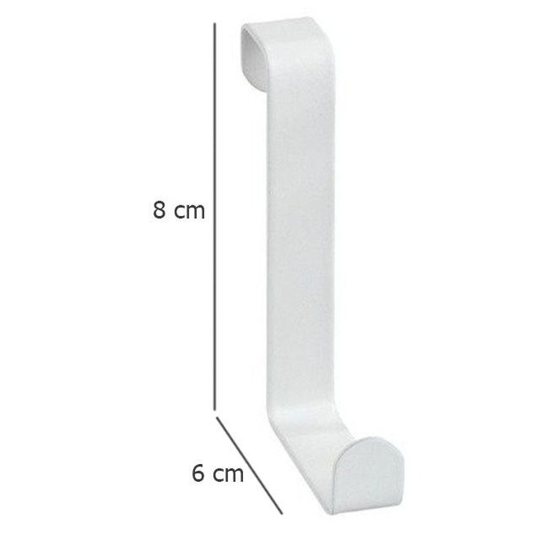 Wieszaki na drzwi, 4 szt., matowe białe