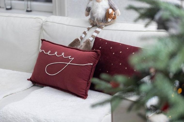 Winteria, świąteczna poduszka dekoracyjna, welurowa, 30-50 cm