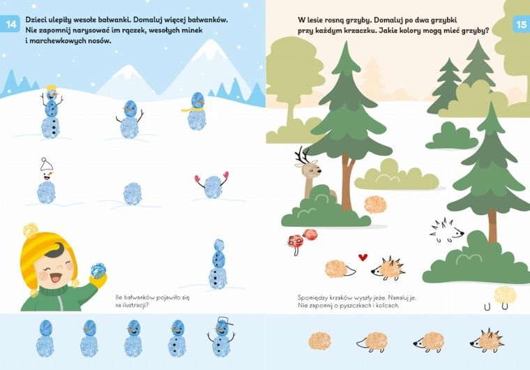 Wokół mnie. Paluszkowe malowanie