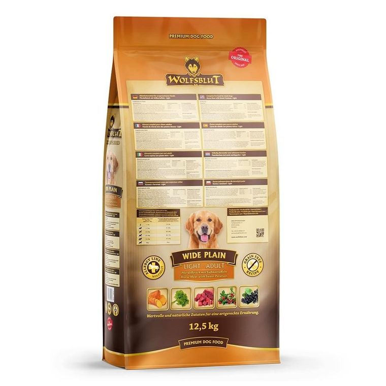 Wolfsblut, Wide Plain Light, sucha karma dla psa, horse/sweet potato, 12,5kg