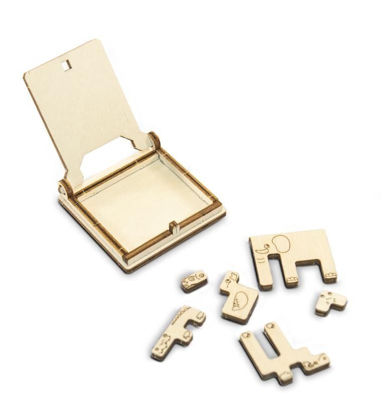 Wooden.City, ZOO, drewniane puzzle 3D