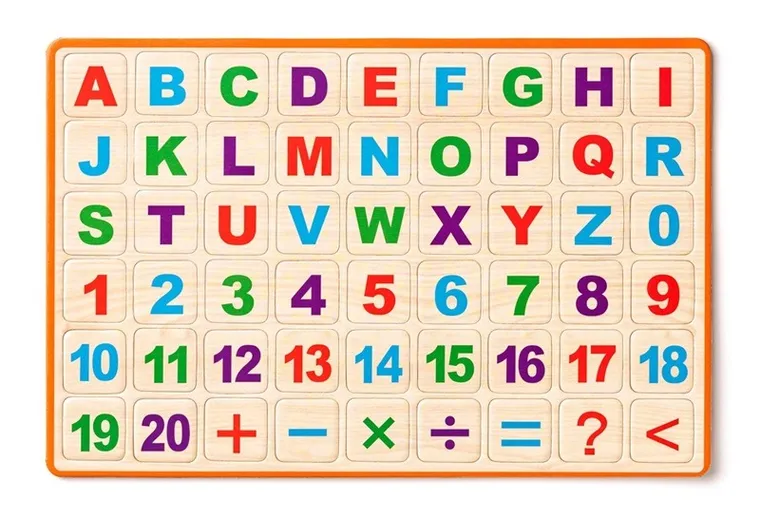 Woodyland, dwustronna tablica magnetyczna z alfabetem