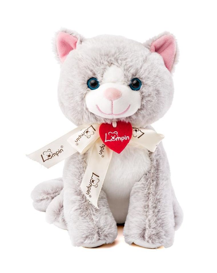 Woodyland, Kotka Jacqueline, maskotka, jasnoszara, 25 cm