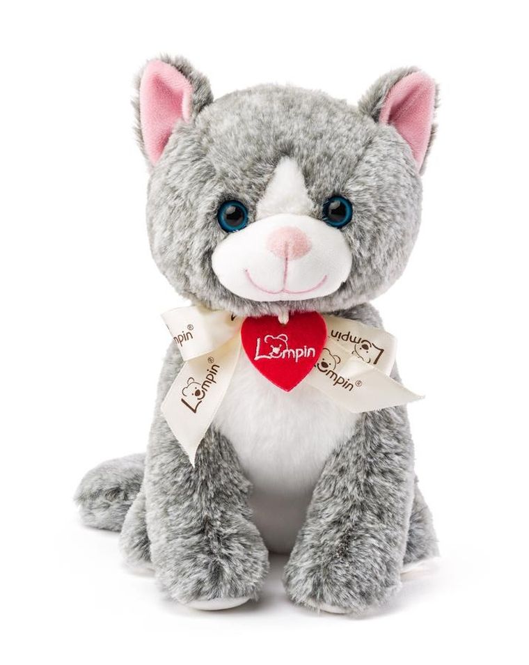 Woodyland, Kotka Madeleine, maskotka, ciemnoszara, 25 cm