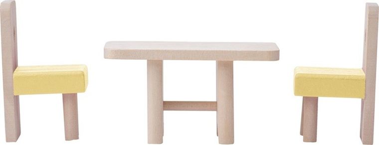 Woodyland, mały drewniany domek z akcesoriami