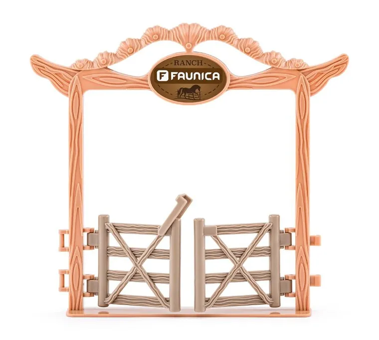 Woodyland, zagroda z końmi, szkoła jeździecka, zestaw figurek, 22 elementy