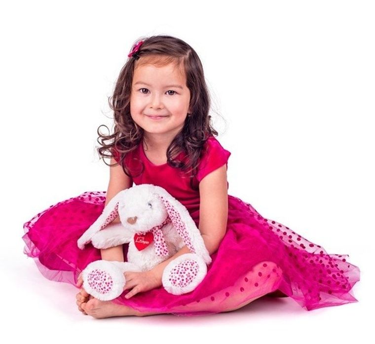 Woodyland, Zając Ella, maskotka, biały, 38 cm