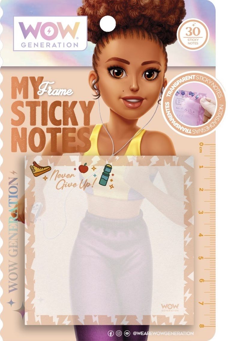 WOW Generation, karteczki samoprzylepne, przezroczyste, 1 szt.