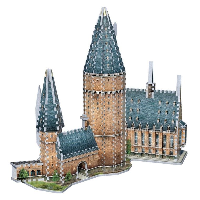 Wrebbit, Harry Potter, Hogwarts Great Hall, puzzle 3D, 850 elementów