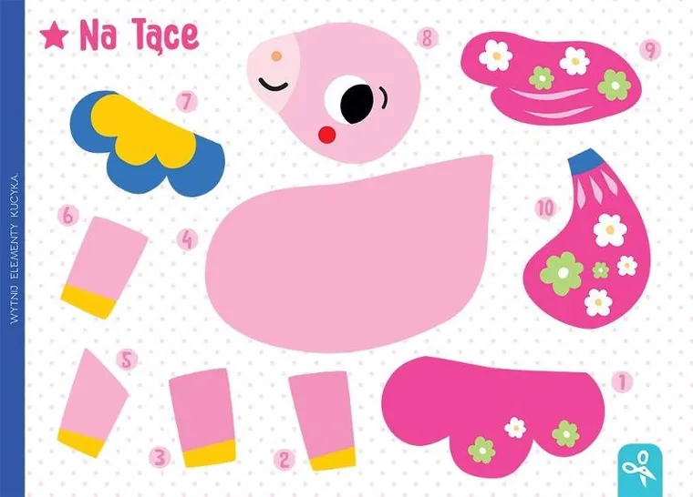 Wycinam, naklejam, rysuję. Kucyki. Wycinanki edukacyjne