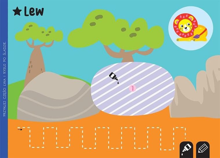 Wycinam, naklejam, rysuję. Małe zoo. Wycinanki edu