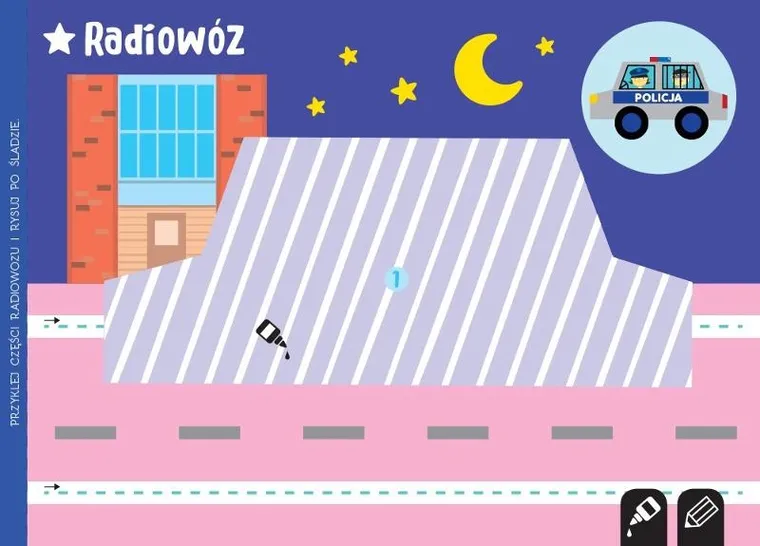 Wycinam, naklejam, rysuję. Pojazdy. Wycinanki edukacyjne