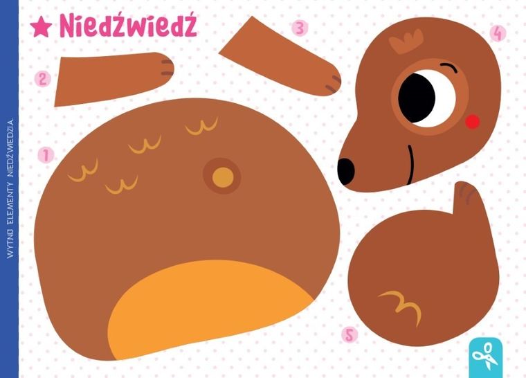 Wycinam, naklejam, rysuję. W lesie. Wycinanki edukacyjne