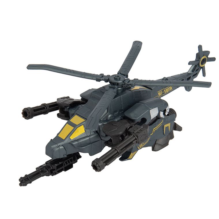 X-Warrior, helikopter, robot transformujący, szary