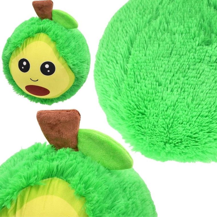 Xqmax, piłka pluszowa emoji, owoc, zielona, 23 cm