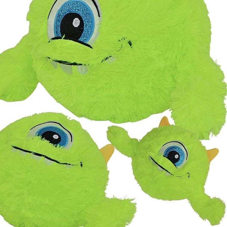 Xqmax, piłka pluszowa emoji z rączkami, zielona, 23 cm