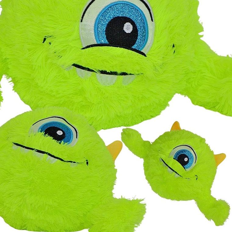 Xqmax, piłka pluszowa emoji z rączkami, zielona, 40 cm