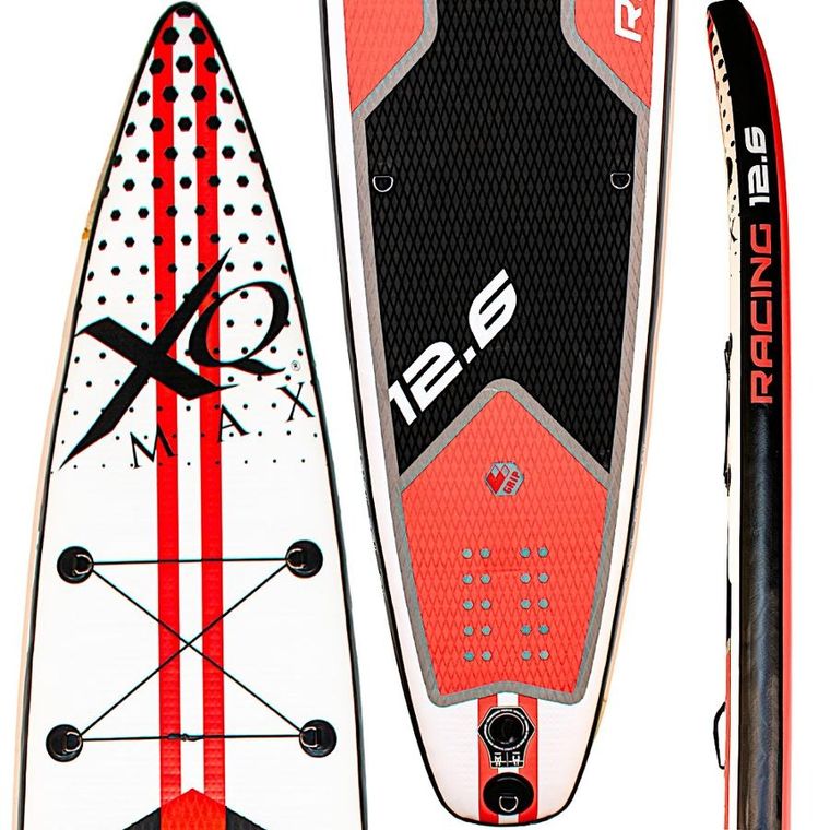 Xqmax, zestaw deska sup, dmuchana, 150 kg, 381 cm