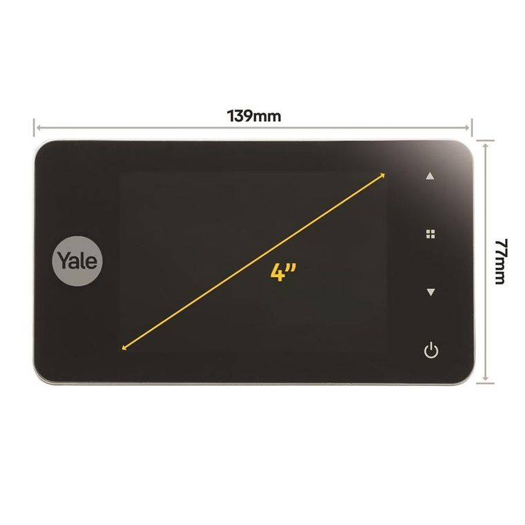 Yale, elektroniczny wizjer drzwiowy, 4500 Digital Door Viewer 4"