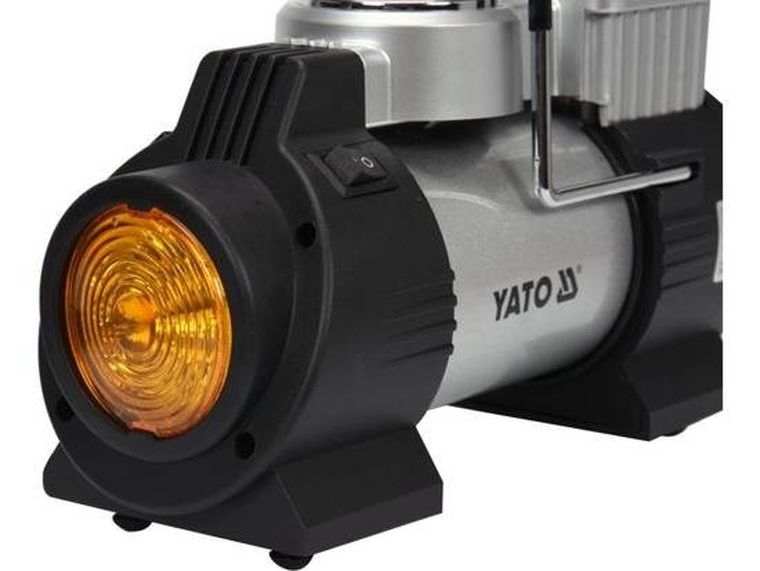 Yato, kompresor samochodowy + lampa LED, 180W, YT-73460