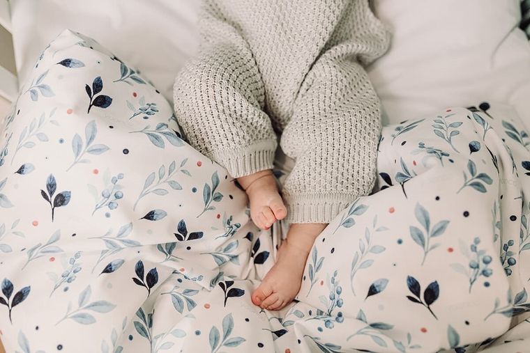 Yoonco, Berry, 2-częściowy komplet pościeli bawełnianej, 135-100 cm