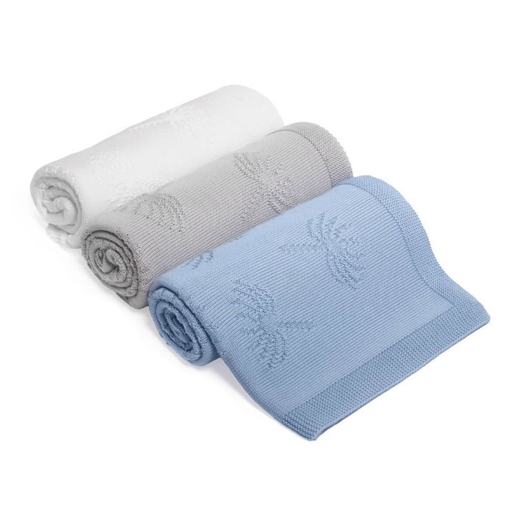 Yoonco, Dmuchawce, kocyk bambusowy, szary, 80-100 cm