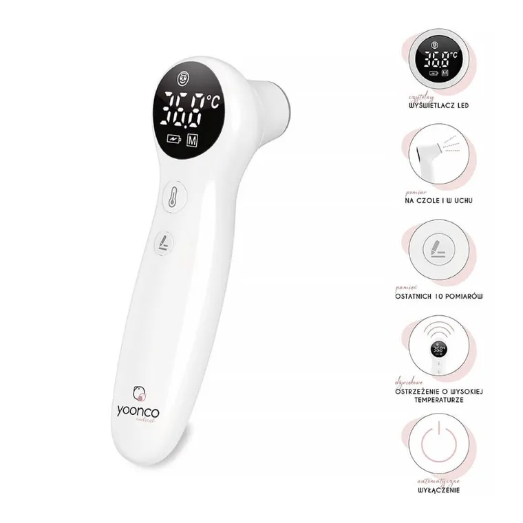 Yoonco, termometr do ucha i czoła