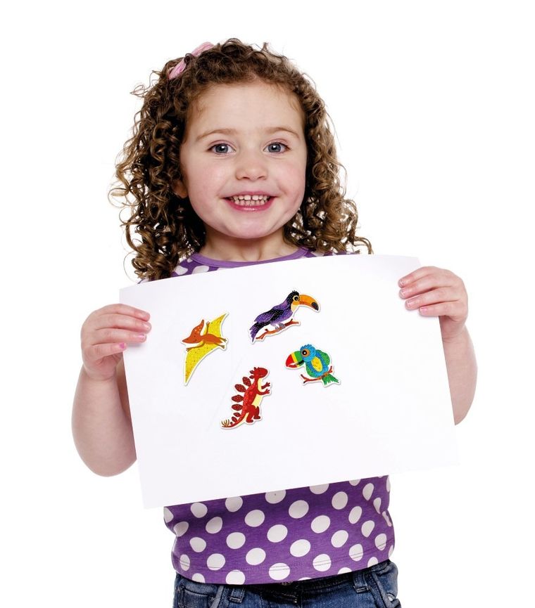 Z-Design, brokatowe naklejki, ptaki