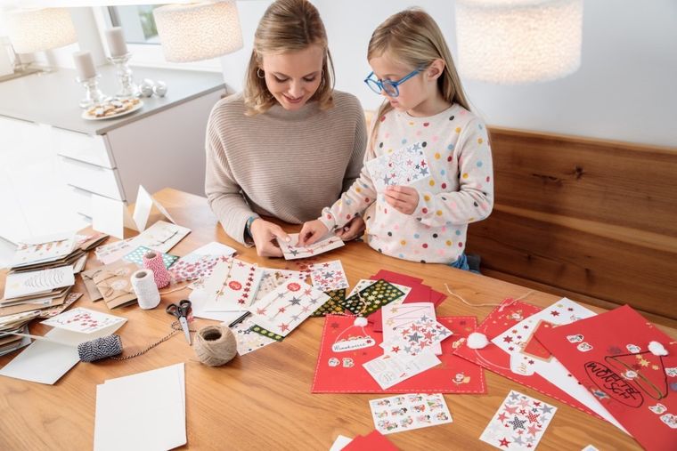 Z-Design, naklejki błyszczące, mikołaje