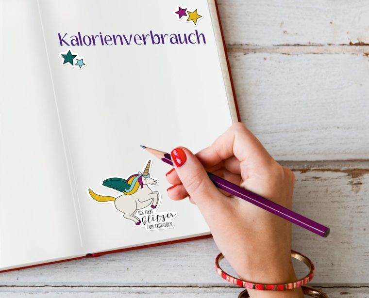 Z-Design, naklejki papierowe, jednorożce popart