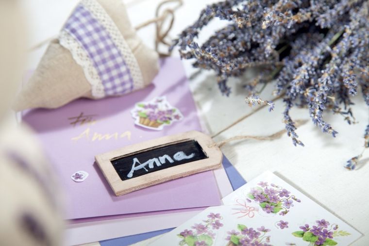 Z-Design, naklejki z kwiatami, fiołek