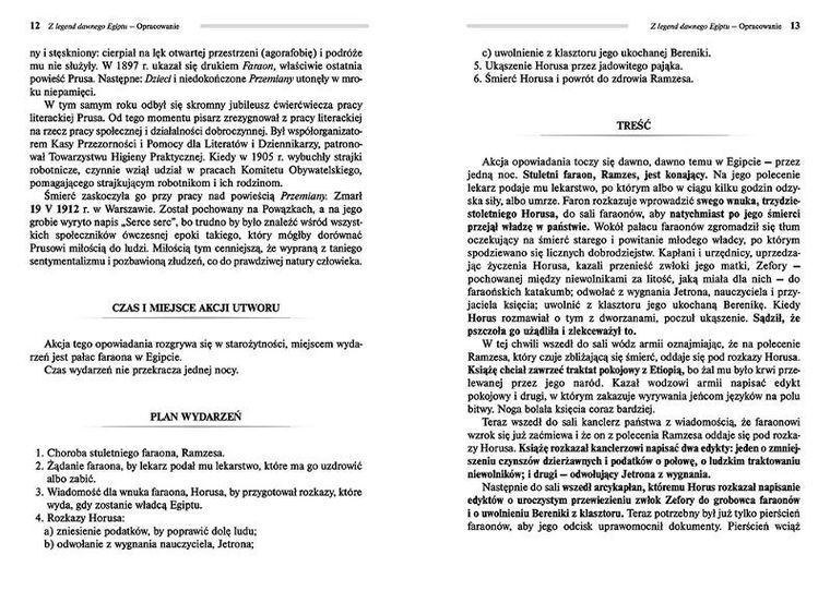 Z legend dawnego Egiptu. Wydanie z opracowaniem i streszczeniem