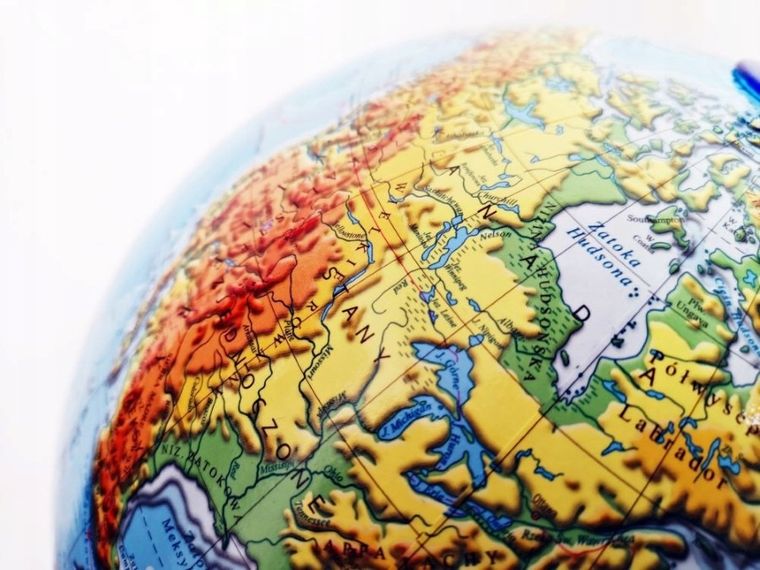 Zachem, globus fizyczny 3D, podświetlany, średnica 25 cm