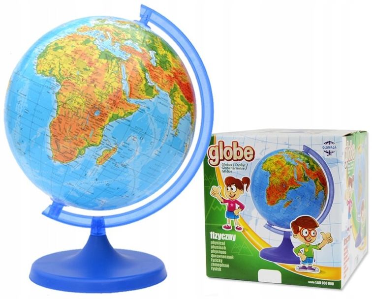 Zachem, globus fizyczny, średnica 22 cm
