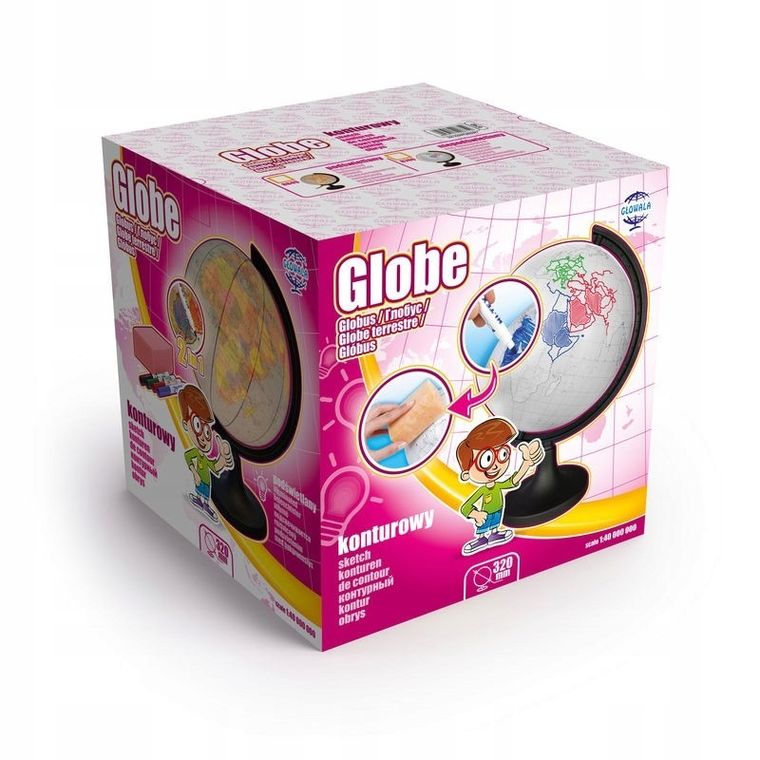 Zachem, globus konturowy, średnica 32 cm