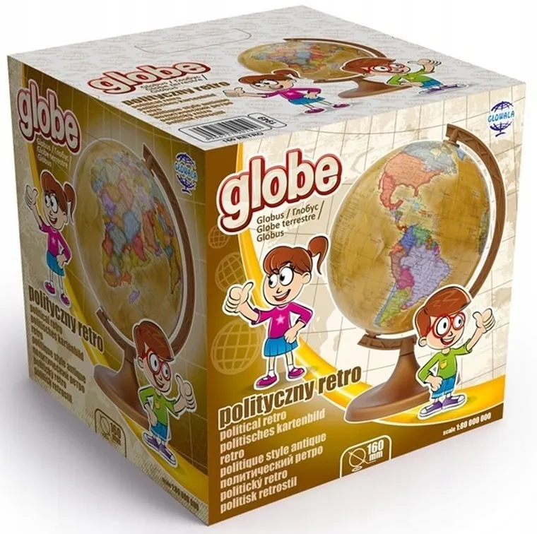 Zachem, globus retro, średnica 16 cm
