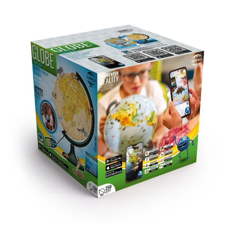 Zachem, globus zoologiczny, podświetlany z opisem Multi Globe AR, średnica 25 cm