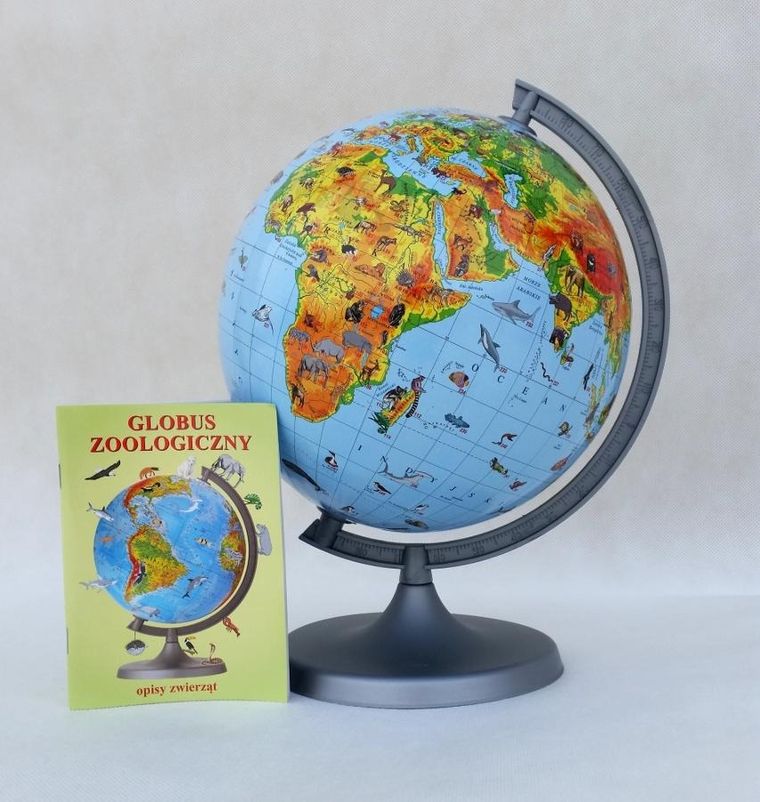 Zachem, interaktywny globus zoo, średnica 22 cm