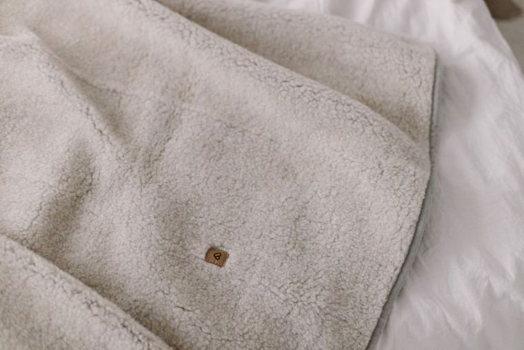 Zaffiro, Nevada, koc wełniany, 75-100 cm, beige