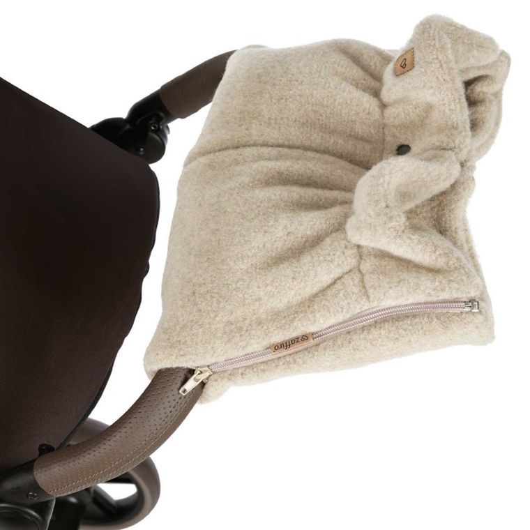 Zaffiro, Sierra, mufka do wózka, wełniana, beige