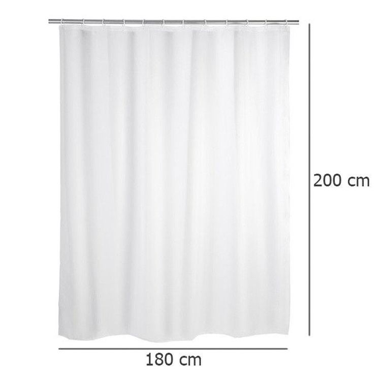 Zasłona prysznicowa, PEVA, biały, 180-200 cm