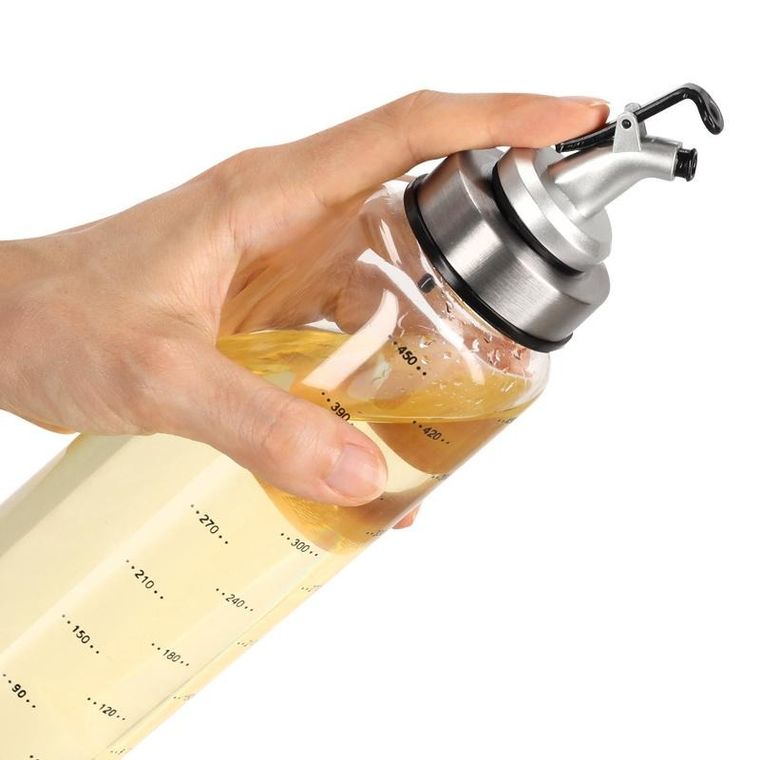 Zeller, butelka na oliwę lub ocet, Essentials z dozownikiem, 500 ml