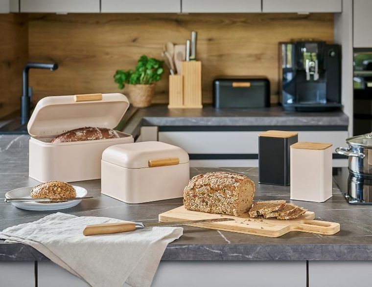 Zeller, chlebak metalowy, 20-20-13 cm