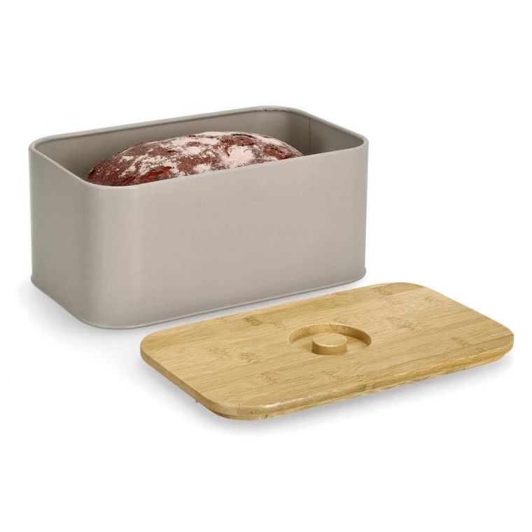 Zeller, chlebak puszka z bambusową pokrywką, 30-18-13 cm