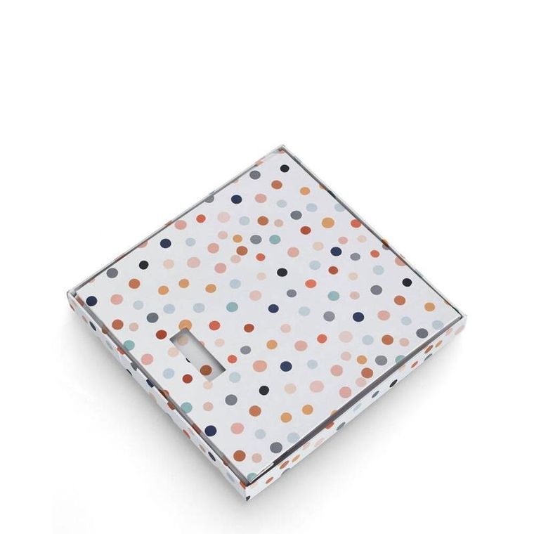 Zeller, Dots, kartonowe pudełko z pokrywą, 33,5-33-32 cm