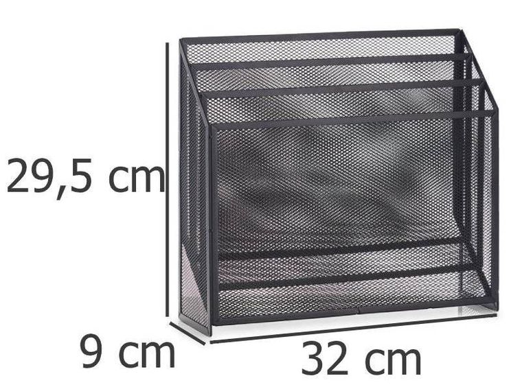 Zeller, gazetnik z metalu, stojak na gazety i czasopisma, organizer na prasę.