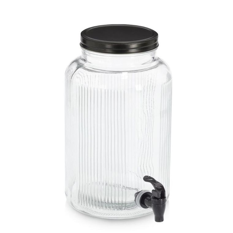 Zeller, Kitchen Essentials, szklany słoik z kranikiem, 3900 ml