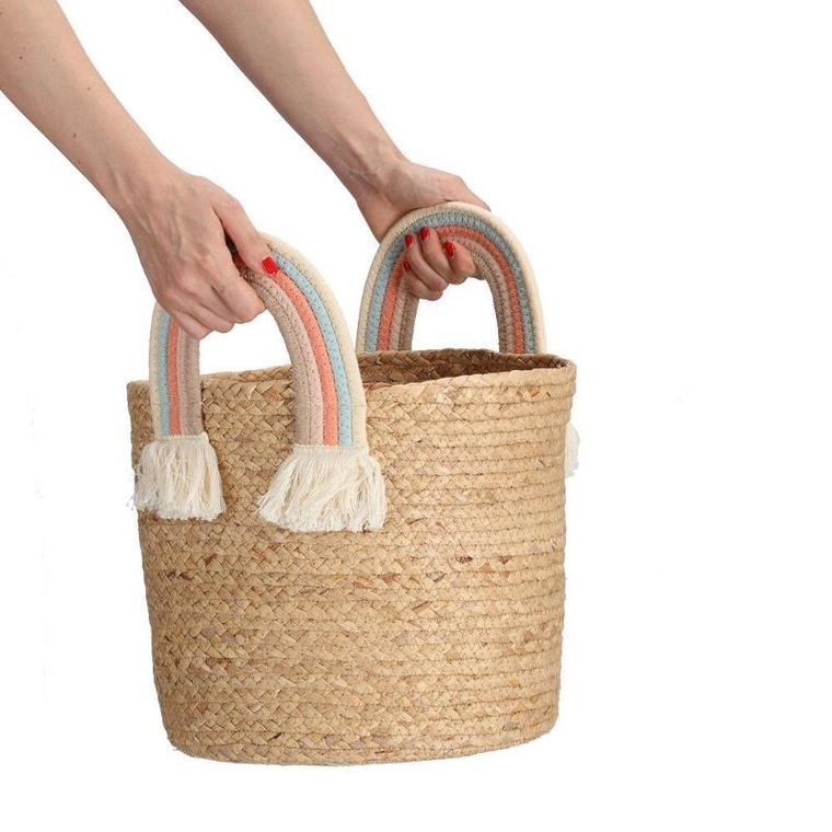 Zeller, kosz do przechowywania z plecionej trawy morskiej, średnica 30 cm